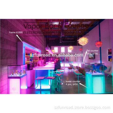 customized electronic cigarette retail showroom display furniture